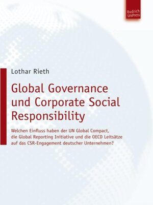 cover image of Global Governance und Corporate Social Responsibility